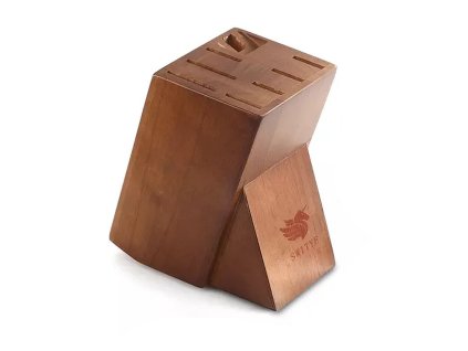 DRUHÁ ŠANCE - Stojan na nože z akáciového dřeva