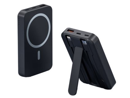 18969 5 magsafe bezdratova powerbanka 8000mah cerna