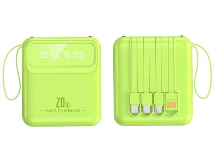 18990 mini powerbanka 5000mah zelena
