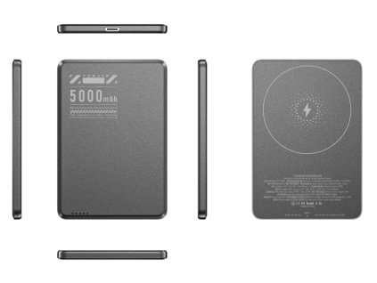 19044 kovova ultra tenka magsafe 10000mah powerbanka seda