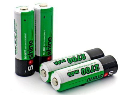 4x Nabíjecí baterie NiMh AA 1,2V 2700mAh - Soshine