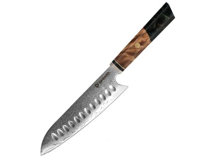DAMANO® nůž šéfkuchařský Santoku EMERALD DMS-205G (7")