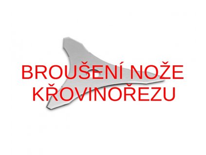 Broušení nože na křovinořez