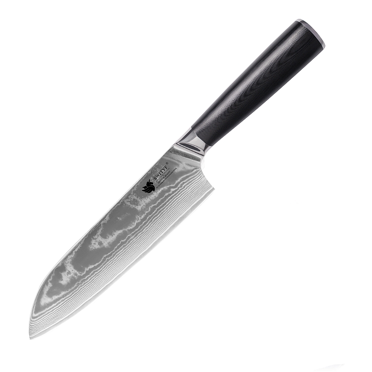 Levně Swityf SWITYF® kuchyňský nůž Santoku GRIT ZK (7")