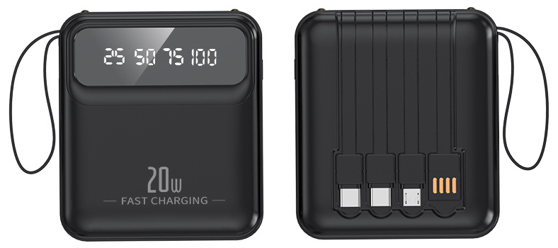 Levně Mini Powerbanka 5000mAh – Černá