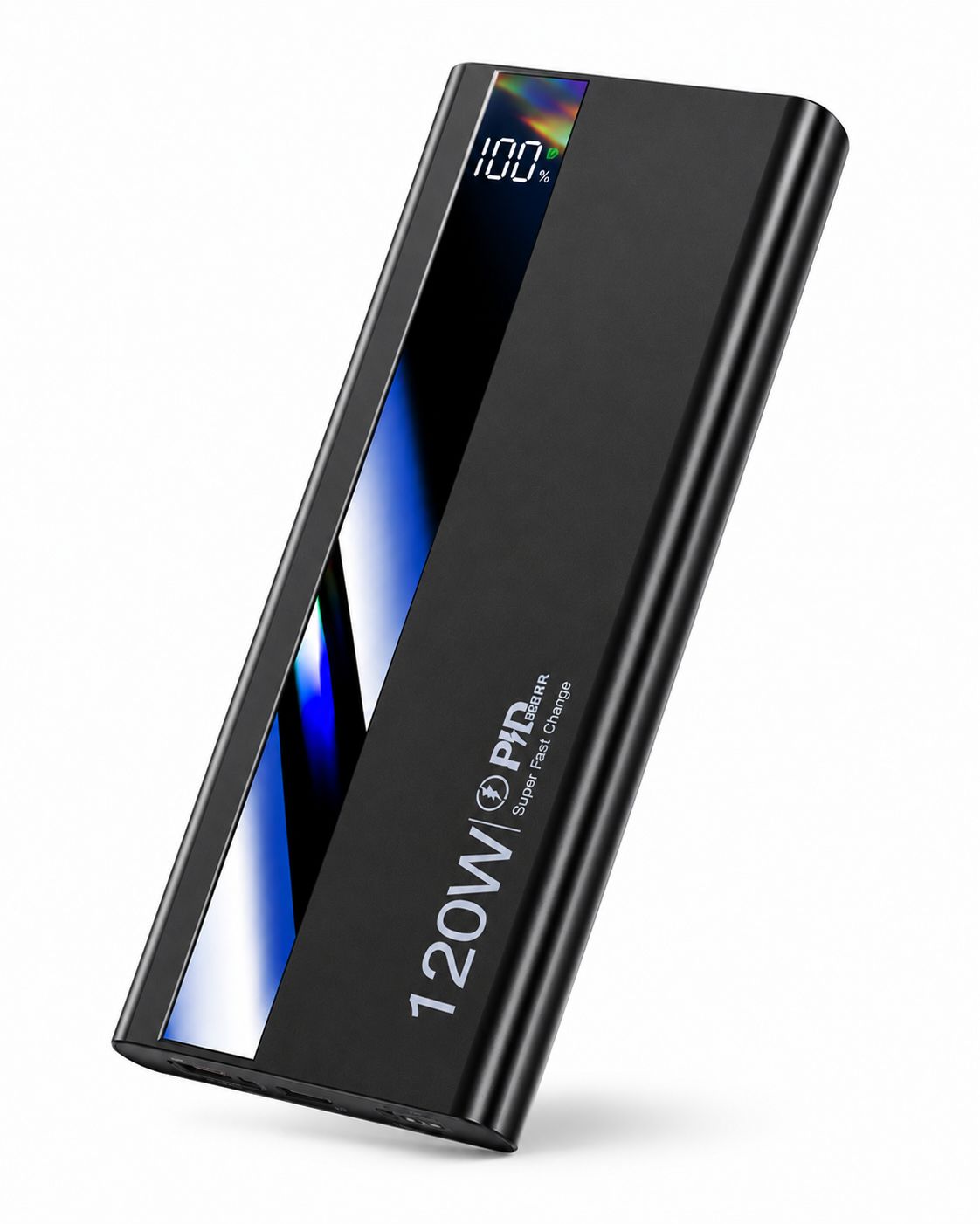 Powerbanka 10000mAh Super rychlé nabíjení 120W - černá