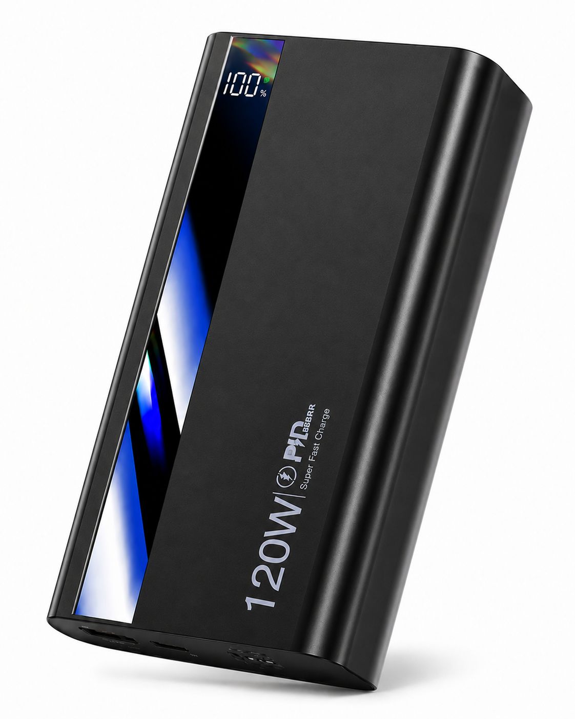 Powerbanka 30000mAh Super rychlé nabíjení 120W - černá