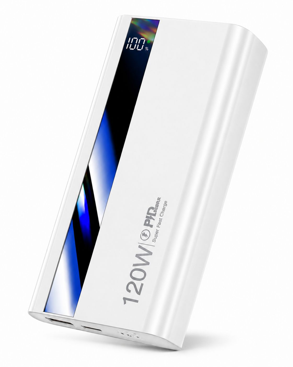 Powerbanka 20000mAh Super rychlé nabíjení 120W - bílá