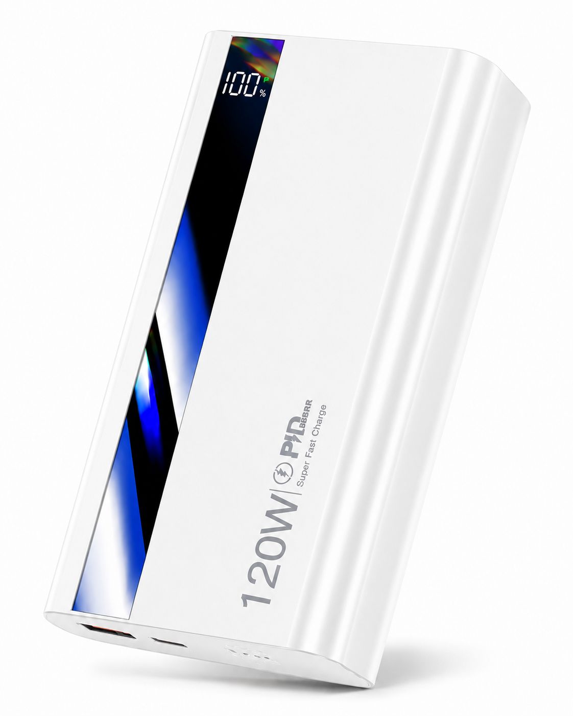Powerbanka 30000mAh Super rychlé nabíjení 120W - bílá