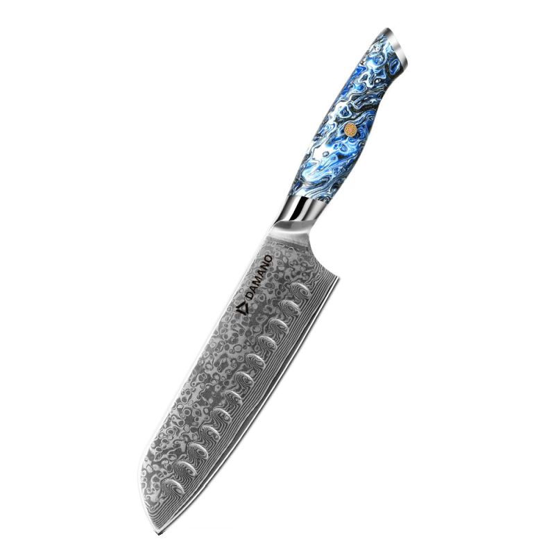 Damano DRUHÁ ŠANCE- DAMANO® kuchyňský nůž Santoku  OCEAN DMS-487 (7")