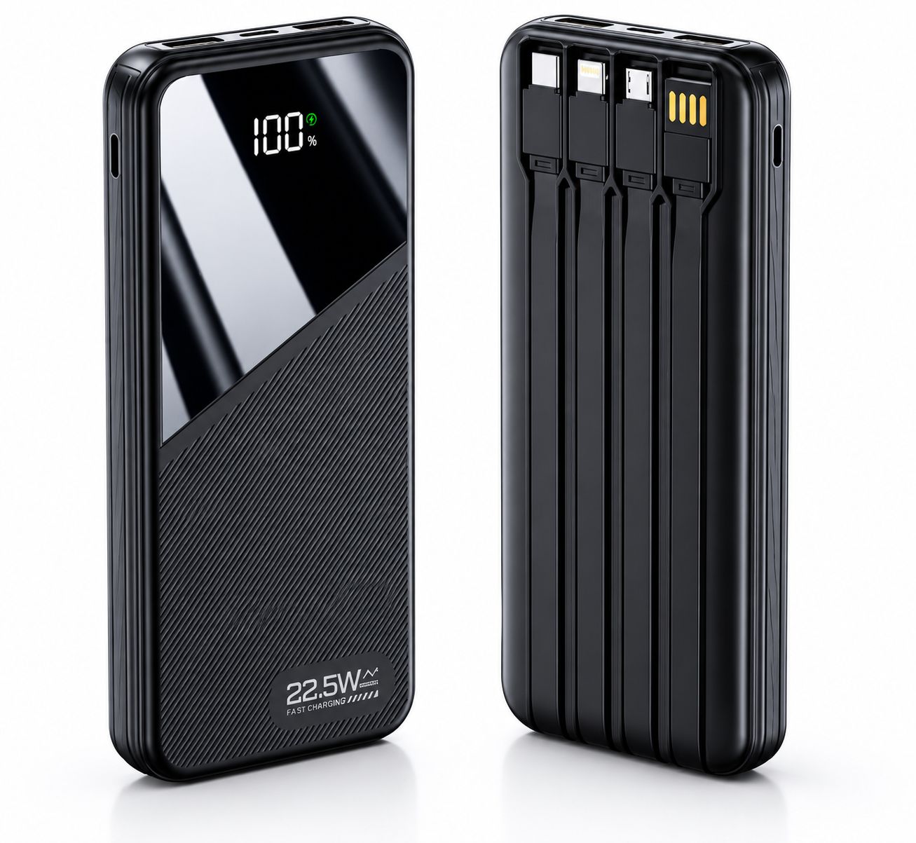 Powerbanka 10000mAh rychlé nabíjení 22,5W - černá