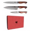 SWITYF® kuchyňský set 3 nožů  DK-JD31 z damaškové oceli
