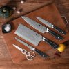 3677 2 swityf darkovy set 4 damaskovych nozu lkd s nuzkami a stojanem