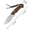Nůž s pevnou čepelí DAMANO® OUK-23086-2 s pouzdrem na opasek