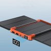 19077 4 skladaci solarni 20000mah bezdratova powerbanka cervena