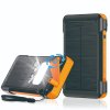 19083 solarni powerbanka 10000mah se svitilnou cerna