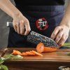 HEZHEN® kuchyňský nůž Santoku CARBON X10 (7,5")
