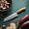 HEZHEN® nůž pro šéfkuchaře Santoku DUNE B38L (7")