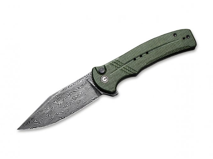 civivi cogent damast micarta green 01we739dam