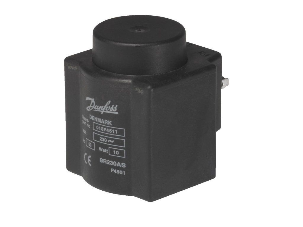 Solenoid coil, BQ240CS, DIN plug, Supply voltage [V] AC: 240, Multi-pack (018F4511)