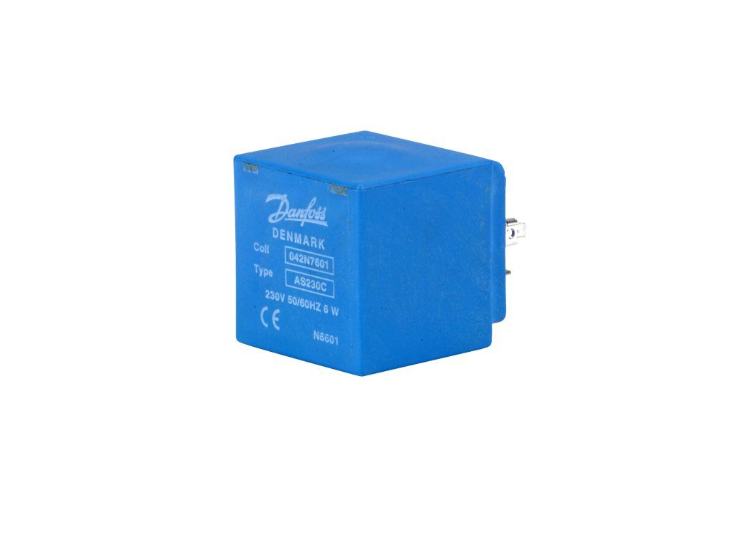Solenoid coil, AS230CS, DIN plug, Supply voltage [V] AC: 230, Multi-pack (042N7601)