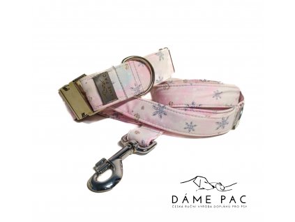 Obojek a vodítko - Snowflakes