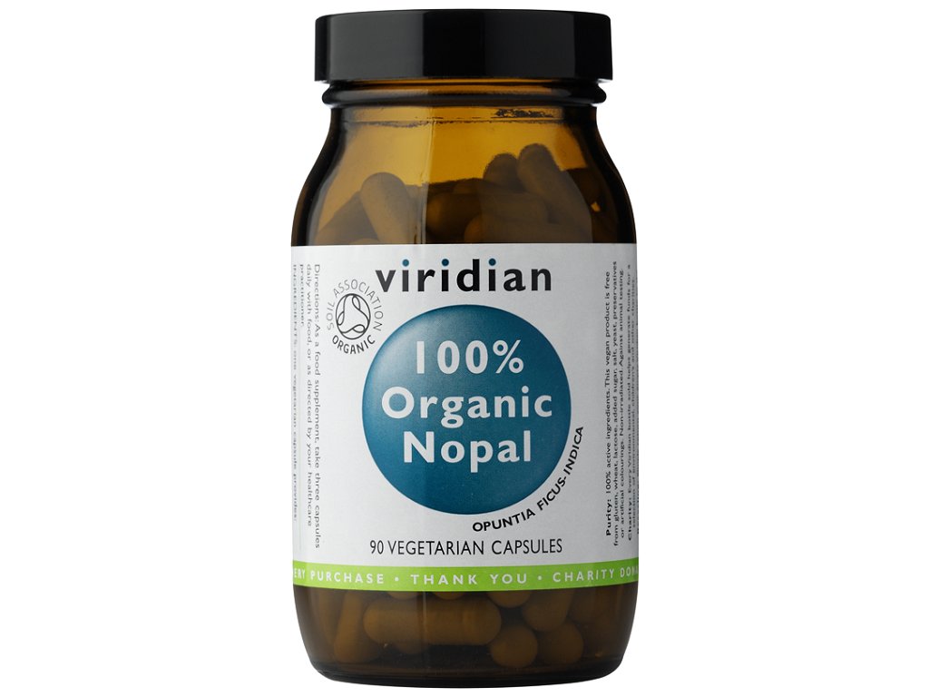 Viridian Nutrition 100% Organic Nopal 90kapslí