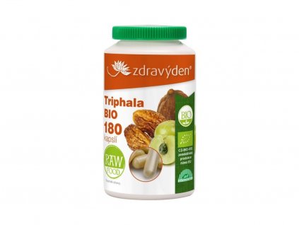 10214 zdravy den triphala raw organic 180 ks vegan kapsli