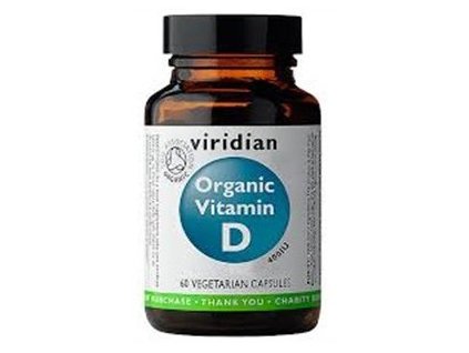 Viridian Nutrition Organic Vitamin D 60 kapslí