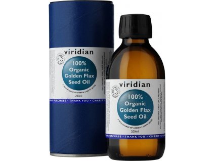 Viridian Nutrition 100% Organic Golden Flax Seed Oil 200ml