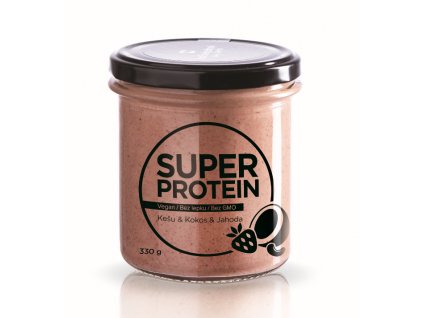 InFood MÁSLO SUPERPROTEIN KEŠU & KOKOS & JAHODA