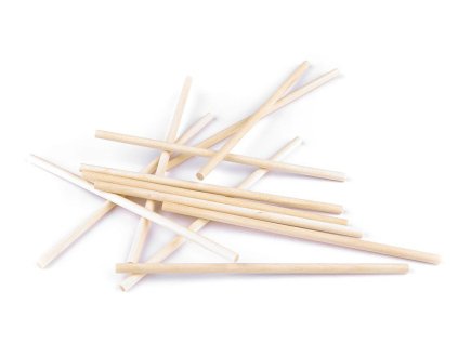 Dřevěné tyčky délky 15 cm macrame (Varianta přírodní, Balení 288 ks)