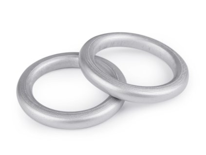 Dřevěný barevný kroužek vnější Ø70 mm (Varianta 1 bílá, Balení 10 ks)