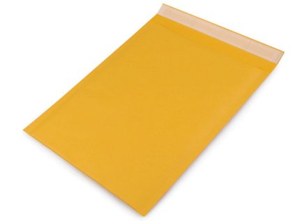 Pevná papírová obálka 24x34 cm s bublinkovou fólií uvnitř (Varianta 2 přírodní, Balení 10 ks)