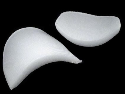 Vycpávky tloušťka 16-18 mm obšívané (Varianta bílá, Balení 1 pár)