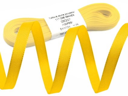 Stuha taftová šíře 6 mm (Varianta 100 bílá, Balení 10 m)