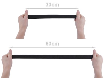 Pruženka tkaná šíře 25 mm (Varianta 1 černá, Balení 25 m)
