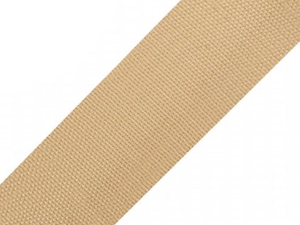 Popruh polypropylenový šíře 50 mm tloušťka 1 mm (Varianta 77 hnědá tmavá, Balení 5 m)