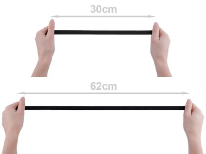 Pruženka tkaná šíře 15 mm (Varianta černá, Balení 25 m)