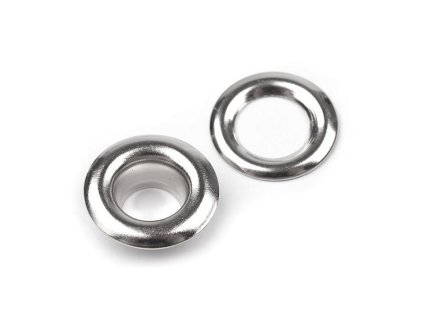 Průchodky s podložkou vnitřní Ø7 mm / vnější Ø13 mm (Varianta nikl, Balení 100 pár)