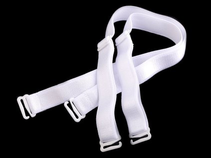 Ramínka na podprsenku šíře 16 mm s kovovým zapínáním (Varianta 2 černá, Balení 1 pár)