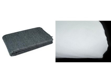 Vlizelín nažehlovací s osnovní nití Karina 40 g/m² šíře 90 cm (Varianta bílá, Balení 1 m)
