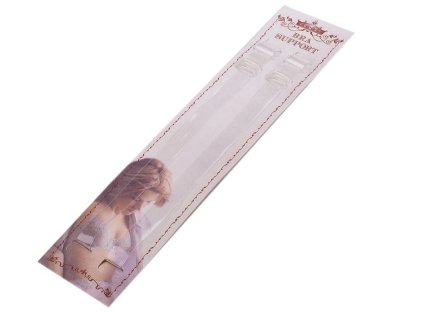 Ramínka silikonová šíře 15 mm s plastovým zapínáním (Varianta 15 mm transparent, Balení 1 pár)