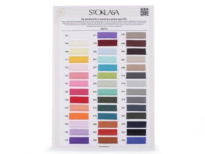 Barevnice zip spirálový 3 mm POL (Varianta viz foto, Balení 1 ks)