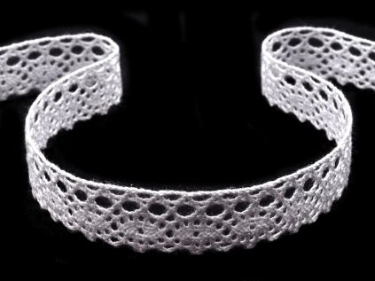 Bavlněná krajka paličkovaná šíře 19 mm (Varianta 6000 bílá, Balení 30 m)