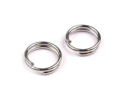Spojovací kroužek dvojitý Ø6 mm (Varianta 2 platina, Balení 20 g)