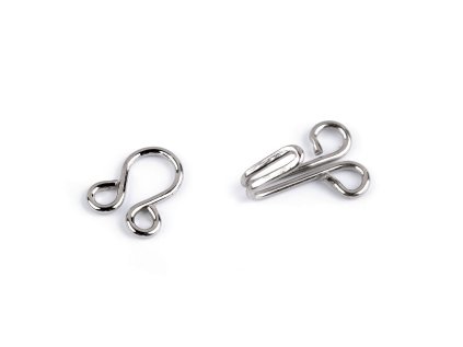 Háčky a očka velikost 10+8 mm (Varianta 2 černá, Balení 100 pár)