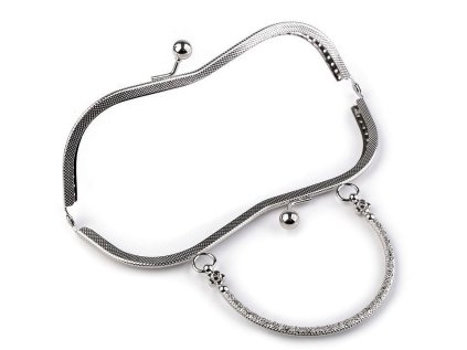 Rámeček na výrobu kabelky našívací (Varianta 2 nikl, Balení 1 ks)