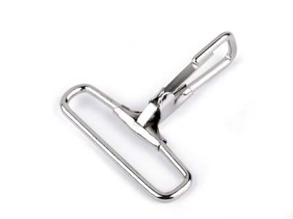 Kovová karabina průvlek 38 mm (Varianta nikl, Balení 5 ks)