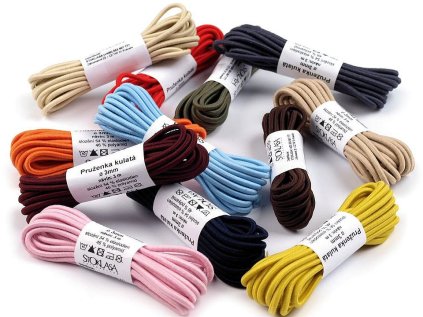 Kulatá pruženka Ø3 mm svazek 3m (Varianta 580 černá, Balení 1 svaz.)